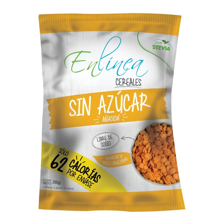 Cereal Hojuelas de Maiz Sin Azucar En Linea 20 g