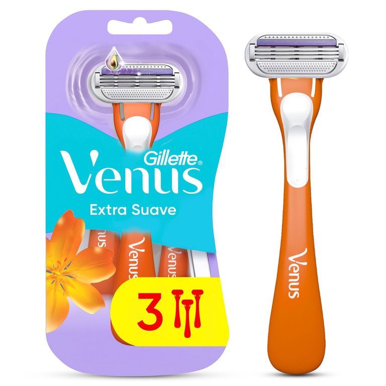 Maquinas de Afeitar Extra Suave Gillette Venus 3 un