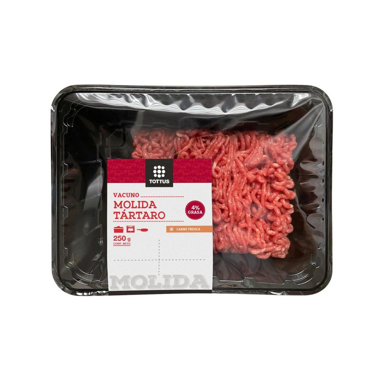 Carne Molida Tártaro 4% Tottus 250 g - Tottus - $3.000