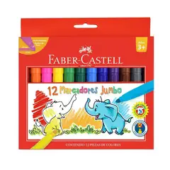 FABER CASTELL - MARCADOR JUMBO 12 COLORES