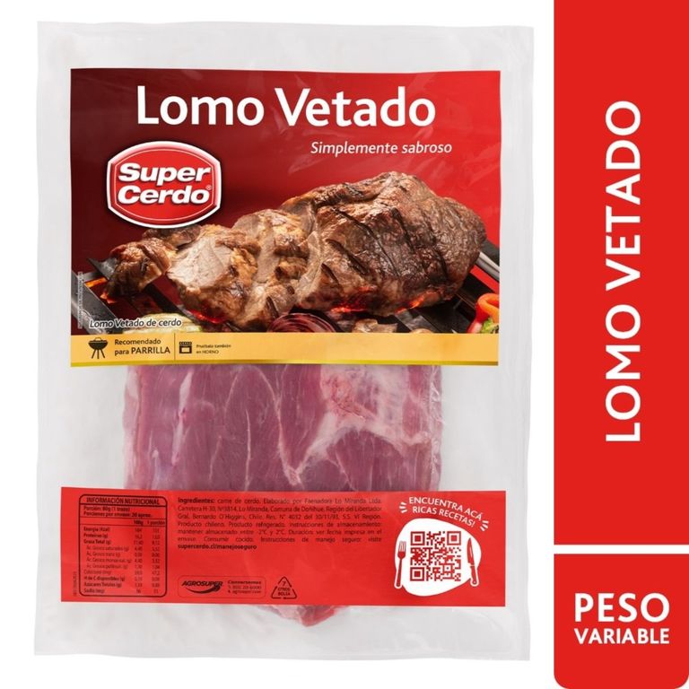 Lomo Vetado de Cerdo Peso Variable - Tottus - $9.690