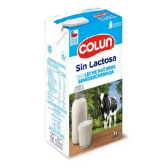 COLUN - Leche Semidescremada Natural Sin Lactosa