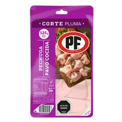 PF - Pechuga de Pavo Cocida Corte Pluma 125 g