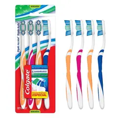 COLGATE - Cepillo de Dientes Triple Acción 4 Un