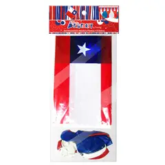 PRONOBEL - Set Bandera Plastica + 9 Globos En Bolsa
