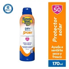 BANANA BOAT - Protector Solar Dry Balance Sport FPS 50+ Spray Banana Boat 170 g