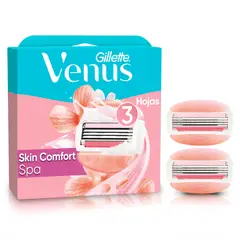VENUS - Repuesto Máquina de Afeitar 3 Hojas Spa Venus Gillette 2 Un