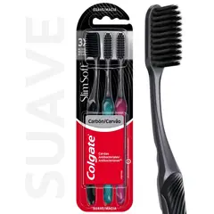 COLGATE - Cepillo de Dientes Colgate Slimsoft 3 Un