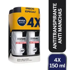 NIVEA - Pack Desodorante Black&White Men Spray