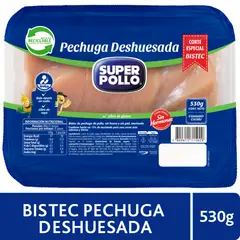SUPER POLLO - Pechuga de Pollo Deshuesada Super Pollo 530 g