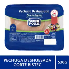 SUPER POLLO - Pechuga de Pollo Deshuesada Super Pollo 530 g