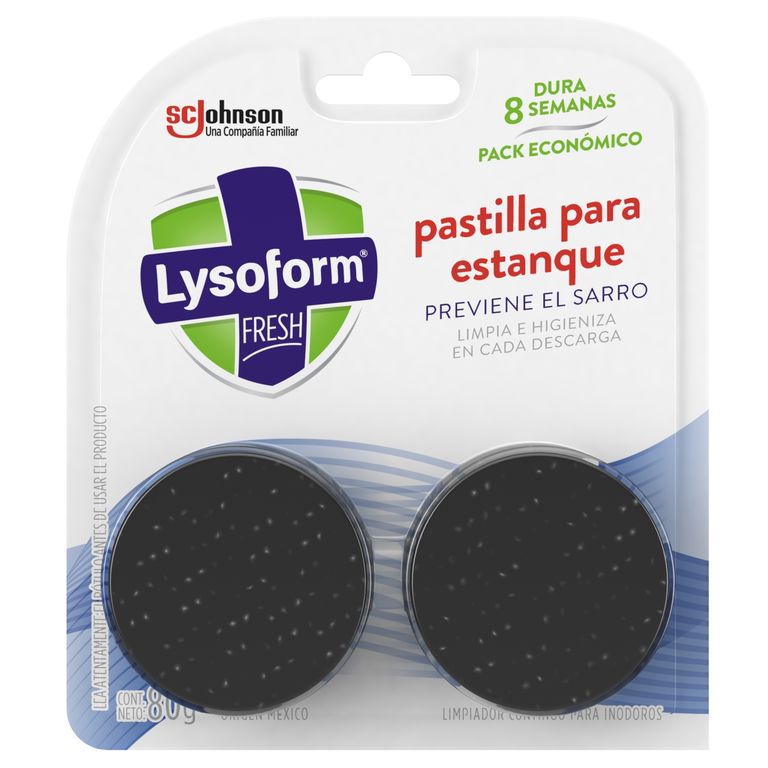 Pack Pastillas para Estanque Inodoro Lysoform 2 x 80 g 2 UN