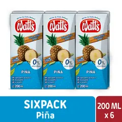 WATTS - NECTAR PINA LIGHT WATTS 6X200 ML
