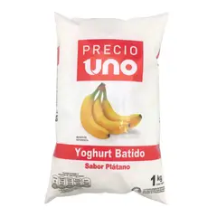 PRECIO UNO - Yoghurt Plátano Bolsa