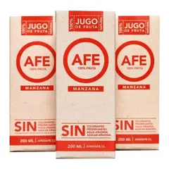 AFE - Tripack Jugo de Manzana 200 ml