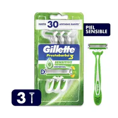 GILLETTE - PRESTOBARBA 3 SENSECARE 3 UN
