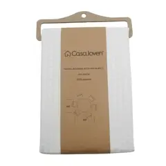 CASA JOVEN - Mantel Redondo Jacquard Blanco 180 cm