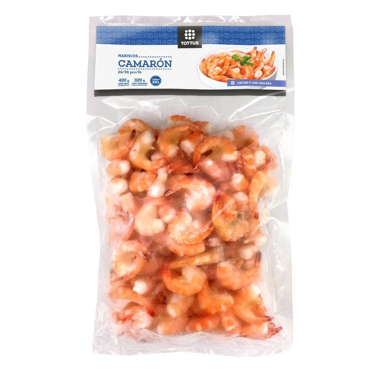 Camarón Gigante Cocido con Cáscara y Cola Tottus 400 g - Tottus - $8.550