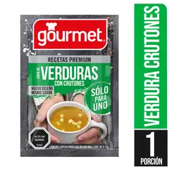 GOURMET - Sopa Verdura crutones Individual