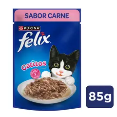 FELIX - GATITOS CARNE 0.085 KG.