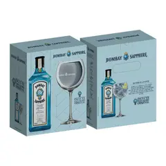 BOMBAY SAPPHIRE - GIN BOMBAY  COPON PK  47G 750 CC