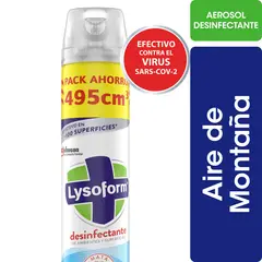 LYSOFORM - Desinfectante Ambientes y Superficies  Lysoform Aire de Montaña 495 ml