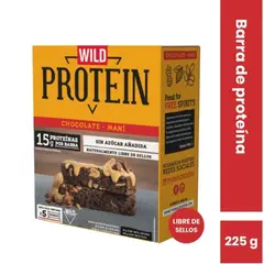 WILD PROTEIN - Barra Cereal Chocolate Maní Proteína