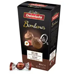 DELAVIUDA - Bombones de Chocolate Avellanas Sin Azúcar Delaviuda 150 g