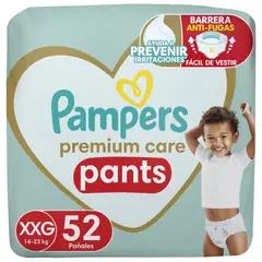 PAMPERS - Pañales Pants Talla XXG 52 Un