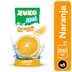 ZUKO - Agua Saborizada Naranja