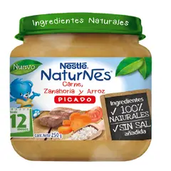 NESTLE - Picado naturnes carne, zanahoria y arroz