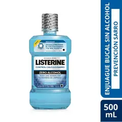 LISTERINE - Enjuague Bucal Crontol Sarro Zero Listerine 500 ml