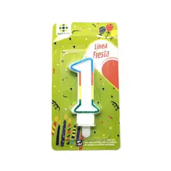 TOTTUS - Vela Numeral Glitter N1  1 Un
