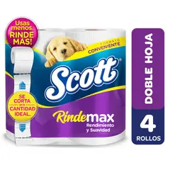 SCOTT - Papel Higiénico Rindemax 4 x 21 mts