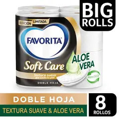 FAVORITA - Papel Higiénico Soft Care Doble Hoja 40 MT