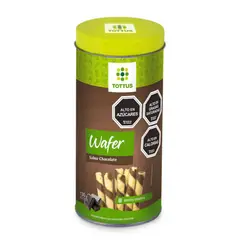 TOTTUS - Wafer Roll Rellenos de Chocolate Tottus 130 g