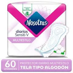 NOSOTRAS - Protectores Diarios Nosotras Sensiti-V Multiestilo 60 Un