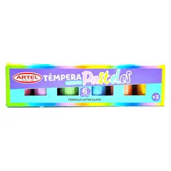 ARTEL - Est. Tempera Pasteles  6 Colores