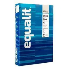 EQUALIT - Resma Azul Laser Oficio