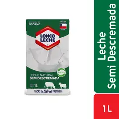 LONCOLECHE - Leche Semidescremada Natural
