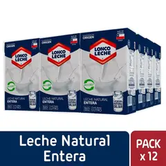 LONCOLECHE - Pack Leche Entera Natural