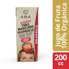 AMA - Jugo Orgánico Manzana y Frambuesa Ama 200 ml