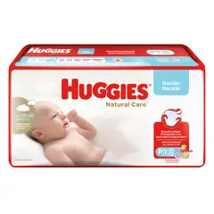 HUGGIES - Pañales Desechables Natural Care Talla P 34 Un