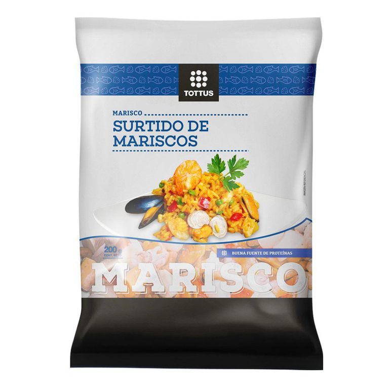 Surtido de Mariscos Congelado Tottus 200 g - Tottus - $1.800