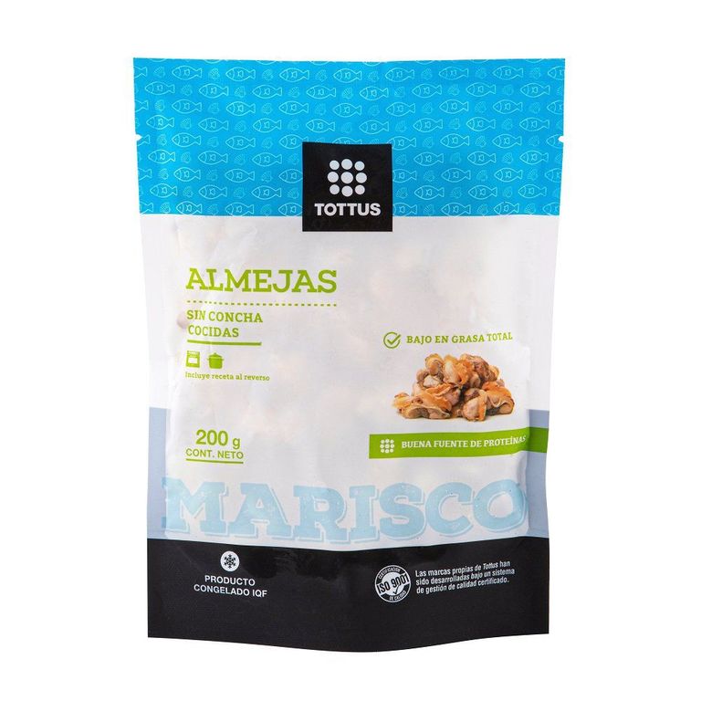 Almejas sin Concha Cocidas - Tottus - $3.390