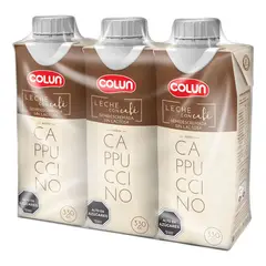 COLUN - Pack Leche Semidescremada Sin Lactosa Sabor Cappuccino