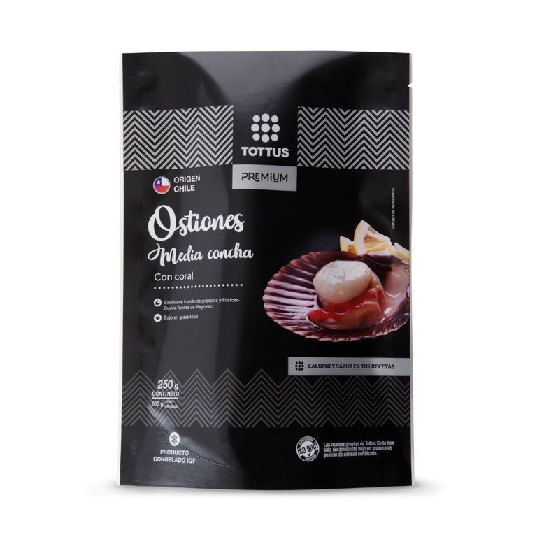 Ostión Media Concha Premium - Tottus - $7.490