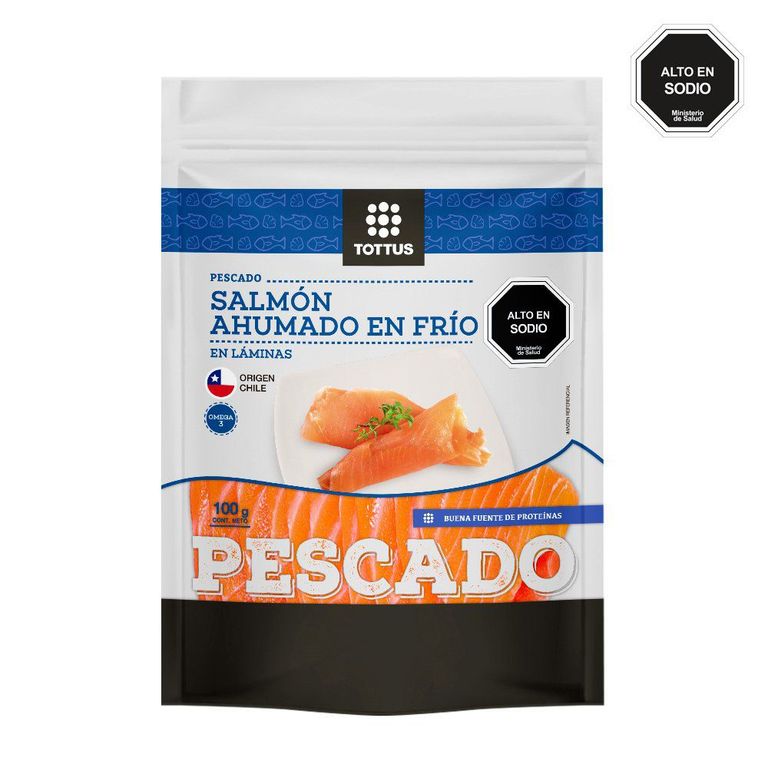 Salmón Congelado Ahumado - Tottus - $5.590