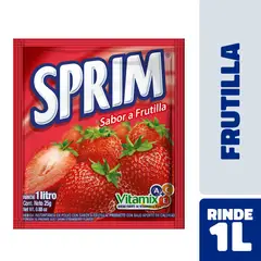 SPRIM - Bebida instantanea en polvo frutilla