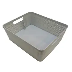 CASA JOVEN - Canasta Gris Mediana 34,2 cm